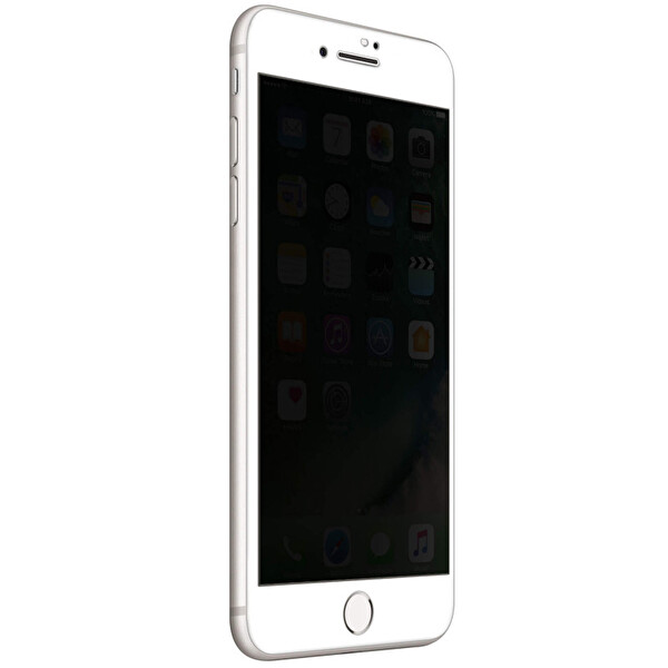 Microsonic Apple Iphone 8 Privacy 5d Gizlilik Filtreli Cam Ekran Koruyucu Beyaz