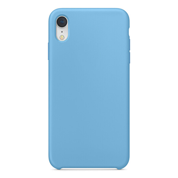 Microsonic Apple Iphone Xr Kılıf Liquid Lansman Silikon Kantaron Mavisi