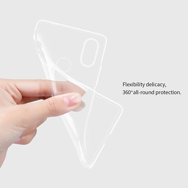 Microsonic Xiaomi Mi 8 Se Kılıf Transparent Soft Beyaz