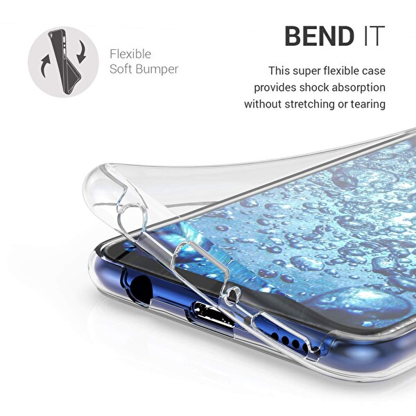 Microsonic Huawei Mate 20 Lite Kılıf 6 Tarafı Tam Full Koruma 360 Clear Soft Şeffaf