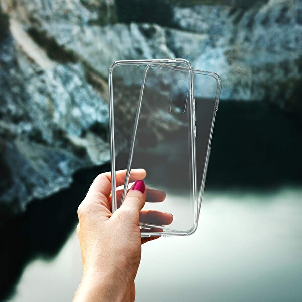 Microsonic Huawei Mate 20 Lite Kılıf 6 Tarafı Tam Full Koruma 360 Clear Soft Şeffaf