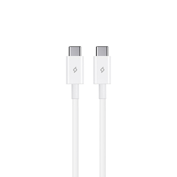 Ttec 2DK36B Type-C to Type-C 3A 1.2 M Beyaz Hızlı Şarj Data Kablosu