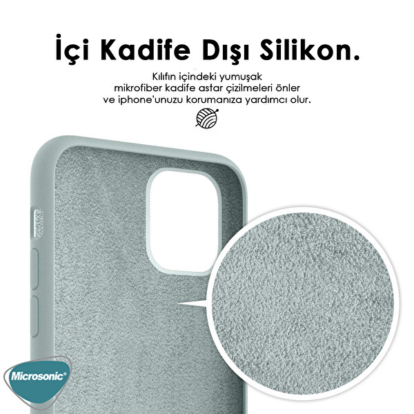 Microsonic Apple Iphone Se 2020 Kılıf Liquid Lansman Silikon Kum Pembesi