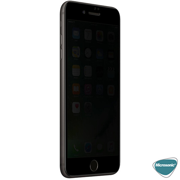 Microsonic Apple Iphone Se 2022 Privacy 5d Gizlilik Filtreli Cam Ekran Koruyucu Siyah