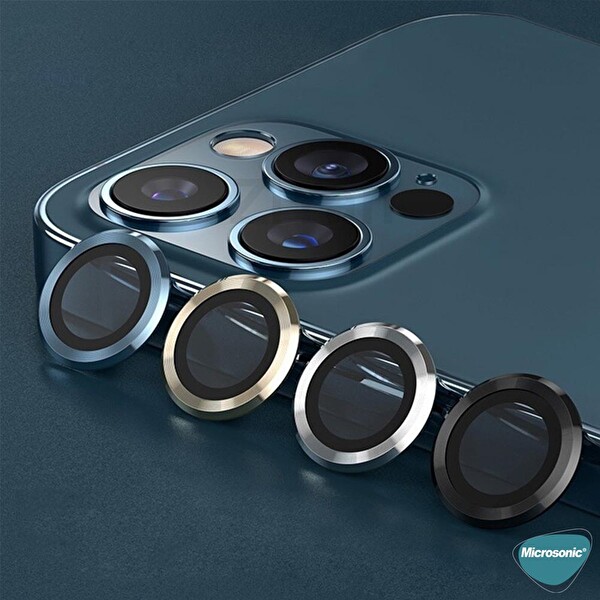 Microsonic Apple Iphone 11 Pro Tekli Kamera Lens Koruma Camı Koyu Yeşil