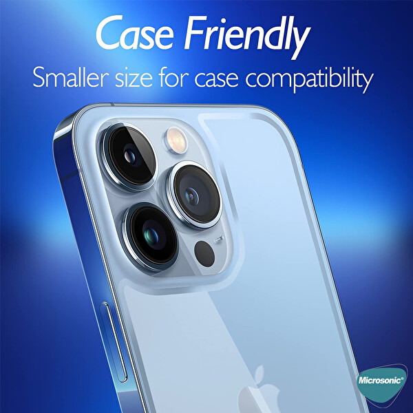Microsonic Apple Iphone 13 Pro Arka Temperli Cam Ekran Koruyucu
