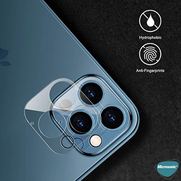 Microsonic Apple Iphone 12 Pro Max Kamera Lens Koruma Camı