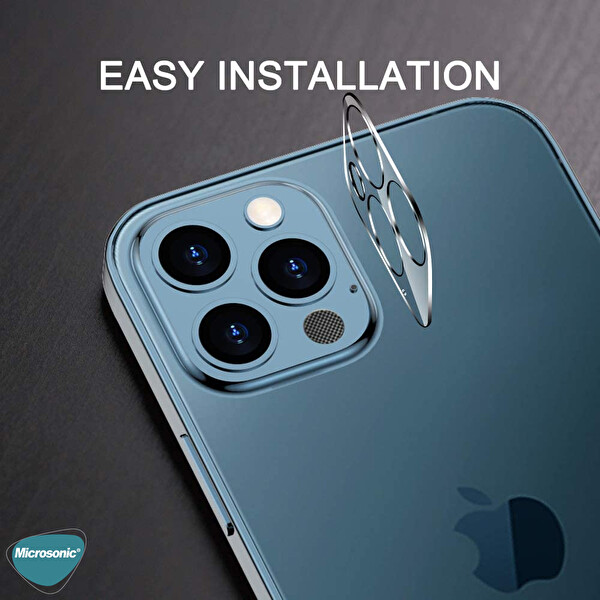 Microsonic Apple Iphone 12 Pro Max Kamera Lens Koruma Camı