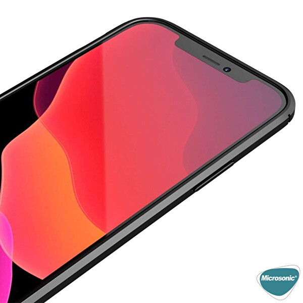 Microsonic Apple Iphone 12 Mini Kılıf Deri Dokulu Silikon Kırmızı