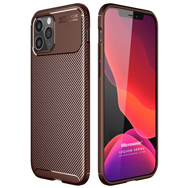 Microsonic Apple Iphone 12 Pro Kılıf Legion Series Kahverengi