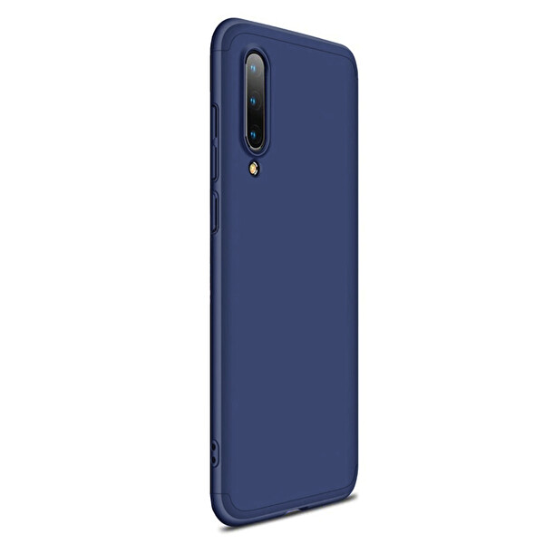Microsonic Xiaomi Mi 9 Kılıf Double Dip 360 Protective Lacivert