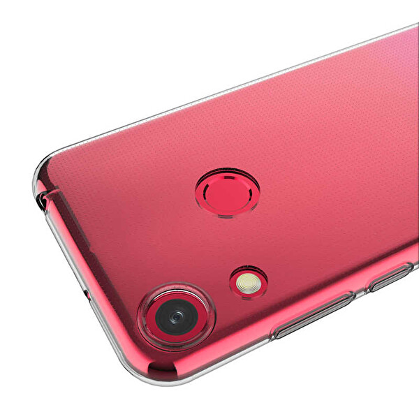 Microsonic Huawei Honor 8a Kılıf Transparent Soft Beyaz