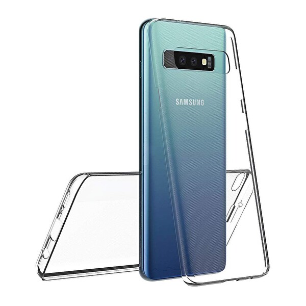Microsonic Samsung Galaxy S10 Plus Kılıf 6 Tarafı Tam Full Koruma 360 Clear Soft Şeffaf