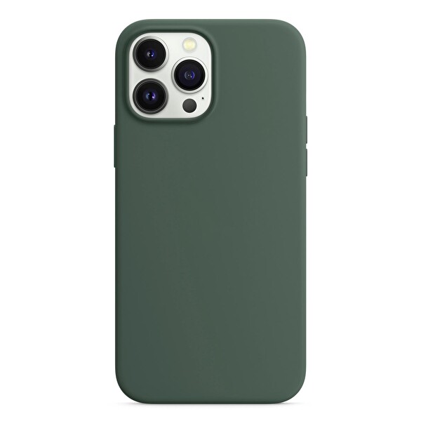 Microsonic Apple Iphone 13 Pro Kılıf Liquid Lansman Silikon Yeşil