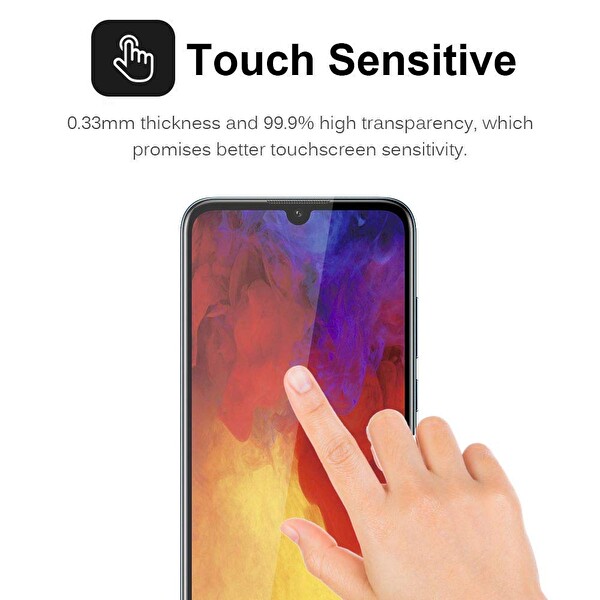 Microsonic Huawei Y7 2019 Privacy 5d Gizlilik Filtreli Cam Ekran Koruyucu Siyah