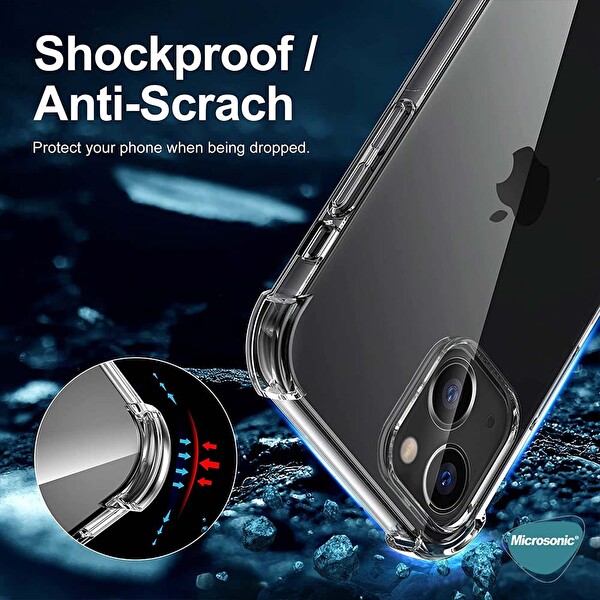 Microsonic Apple Iphone 14 Plus Kılıf Shock Absorbing Şeffaf