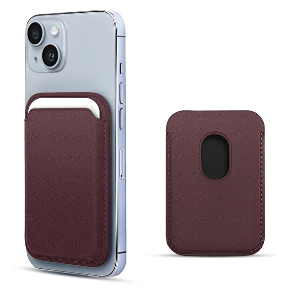Microsonic Apple Iphone 14 Leather Wallet Magsafe Mor