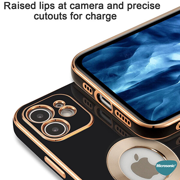 Microsonic Apple Iphone 11 Kılıf Flash Stamp Koyu Mor
