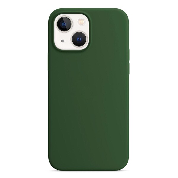 Microsonic Apple Iphone 15 Plus Kılıf Liquid Lansman Silikon Koyu Yeşil