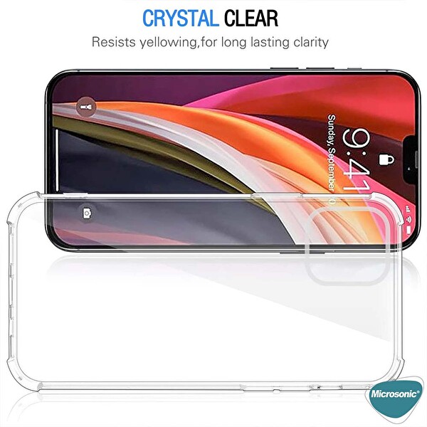 Microsonic Apple Iphone 15 Pro Max Kılıf Shock Absorbing Şeffaf