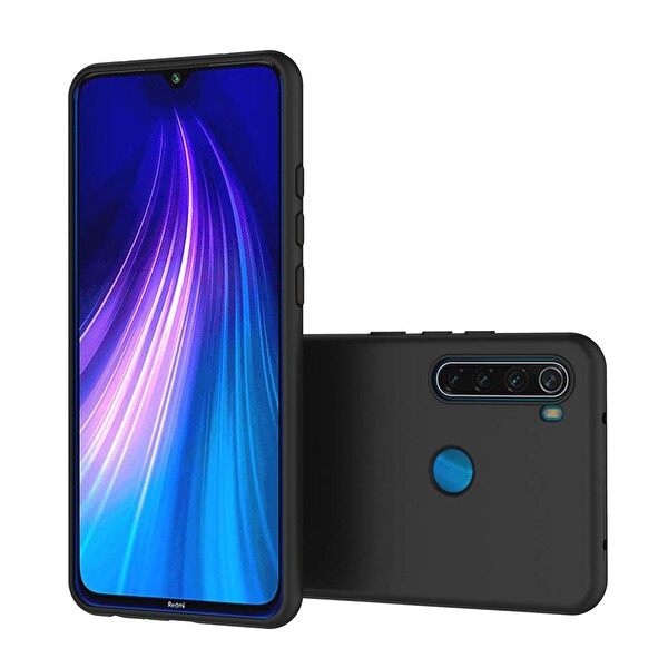 Microsonic Matte Silicone Xiaomi Redmi Note 8 Kılıf Kırmızı