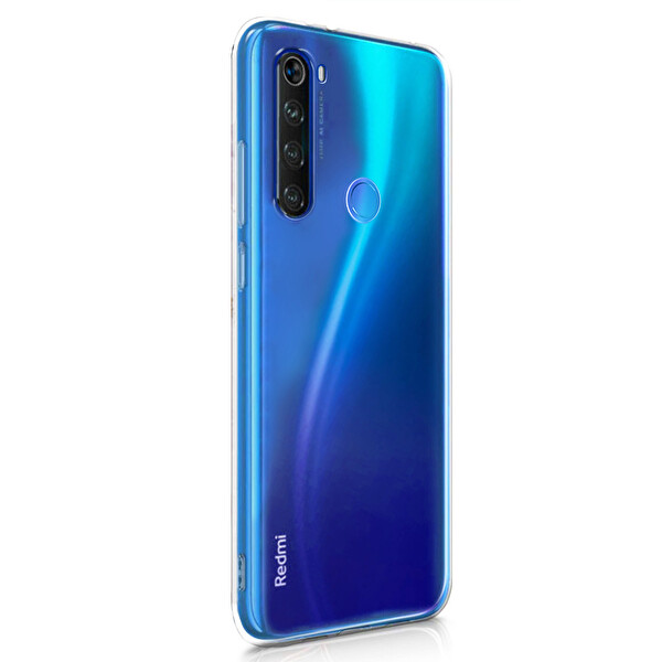 Microsonic Xiaomi Redmi Note 8t Kılıf Transparent Soft Beyaz