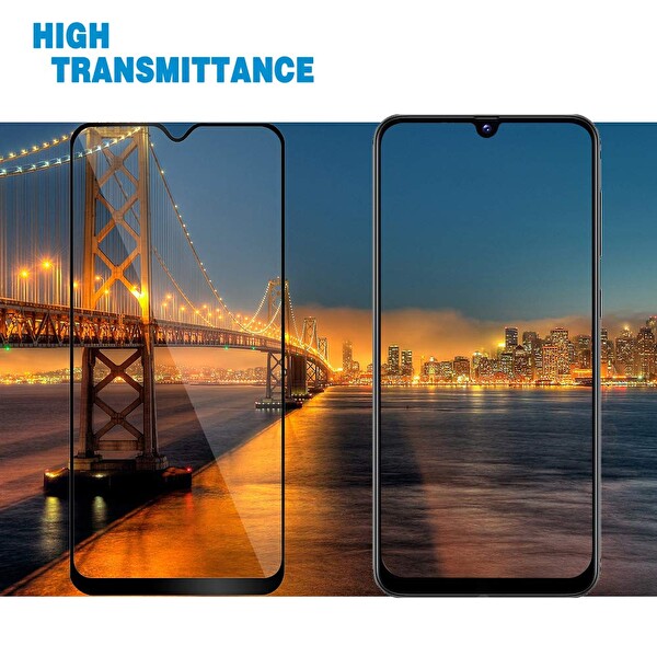 Microsonic Samsung Galaxy A50s Tam Kaplayan Temperli Cam Ekran Koruyucu Siyah