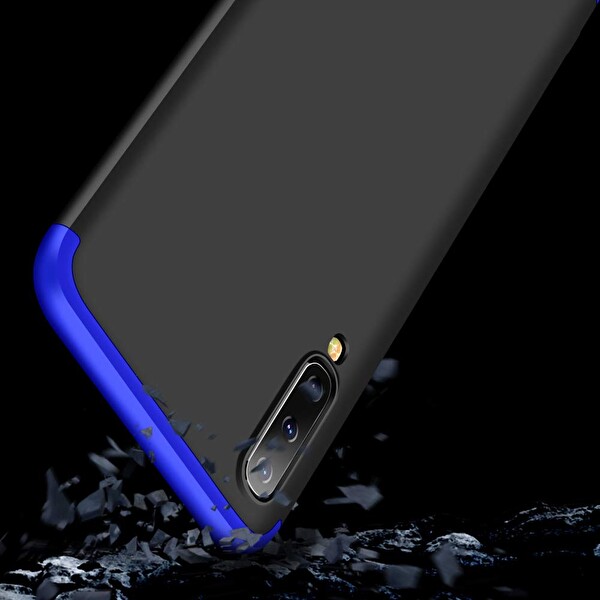 Microsonic Samsung Galaxy A30s Kılıf Double Dip 360 Protective Rose Gold