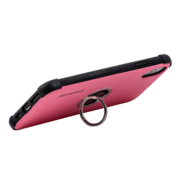 SyncCase iPhone XR Uyumlu Darbeye Dayanıklı Siyah Telefon Kılıfı