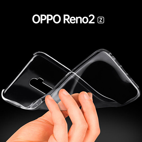 Microsonic Oppo Reno 2z Kılıf Transparent Soft Beyaz