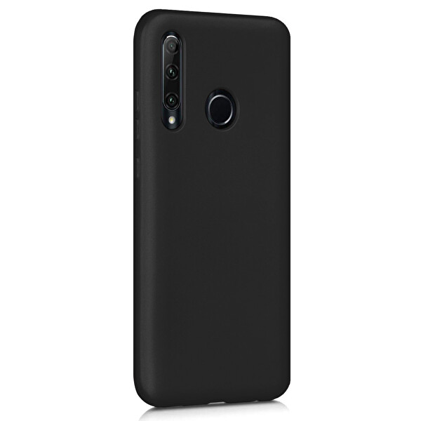 Microsonic Matte Silicone Huawei Honor 20 Lite Kılıf Siyah