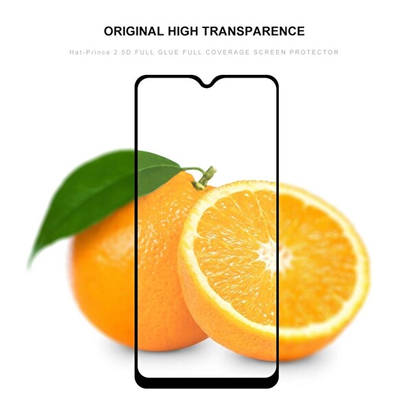 Microsonic Samsung Galaxy A20s Tam Kaplayan Temperli Cam Ekran Koruyucu Siyah