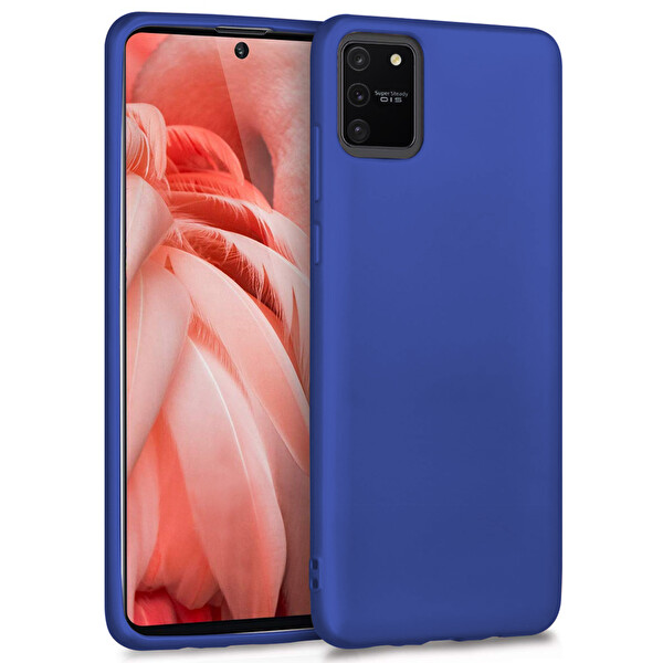 Microsonic Matte Silicone Samsung Galaxy A91 (s10 Lite) Kılıf Lacivert