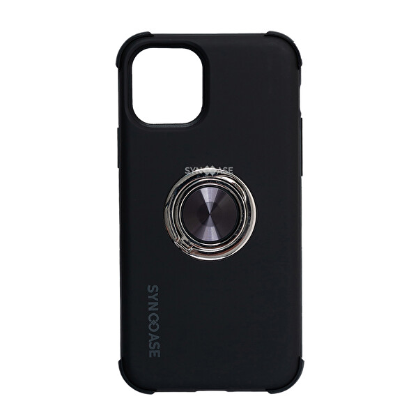 SyncCase iPhone 11 Pro Max Uyumlu Darbeye Dayanıklı Siyah Telefon Kılıfı