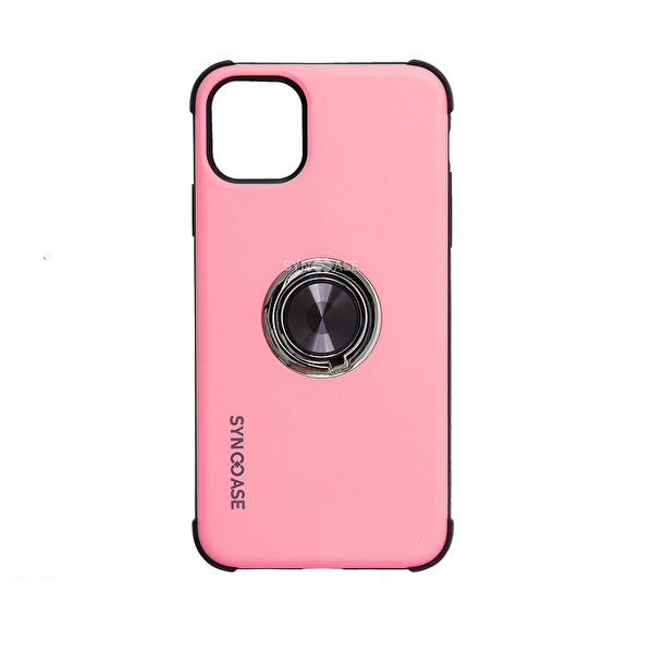 SyncCase iPhone 12 Pro Max Uyumlu Darbeye Dayanıklı Açık Pembe Telefon Kılıfı