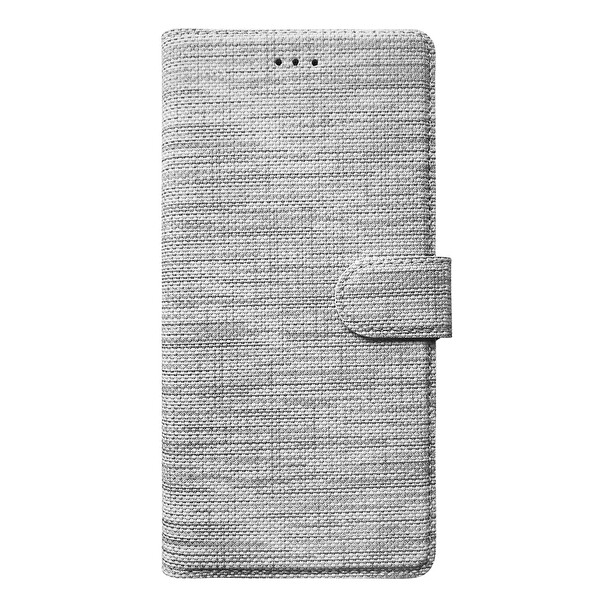 Microsonic Samsung Galaxy S10 Kılıf Fabric Book Wallet Gri