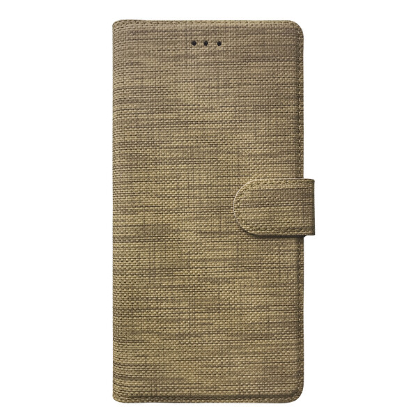Oppo A9 2020 Kılıf Fabric Book Wallet Gold