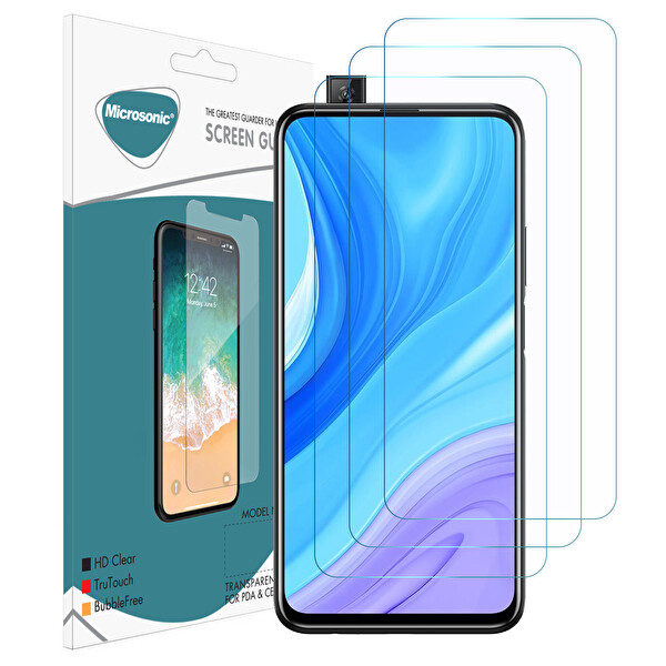 Microsonic Huawei P Smart Pro Ekran Koruyucu Nano Cam (3'lü Paket)