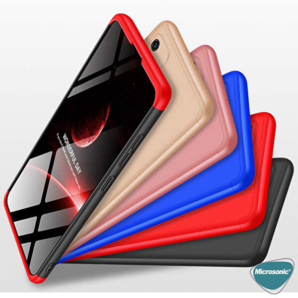 Microsonic Samsung Galaxy A71 Kılıf Double Dip 360 Protective Rose Gold