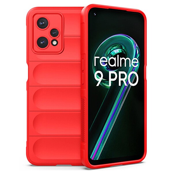 Microsonic Realme 9 Pro 5g Kılıf Oslo Prime Kırmızı