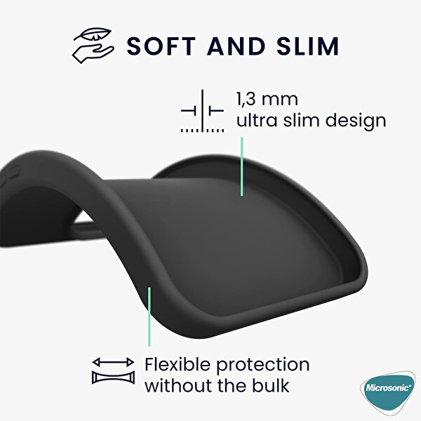 Microsonic Matte Silicone Tecno Spark 10 Pro Kılıf Siyah