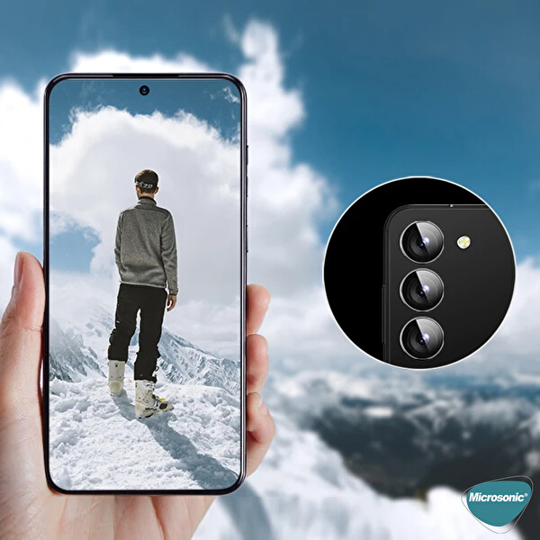 Microsonic Samsung Galaxy Z Fold 5 Tekli Kamera Lens Koruma Camı Gold