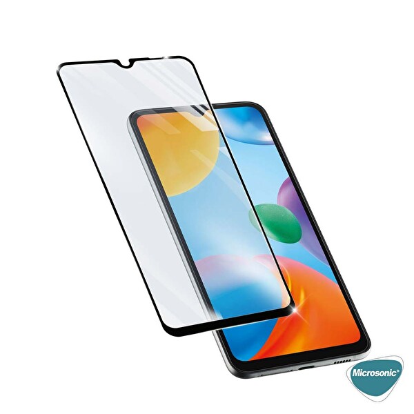 Microsonic Samsung Galaxy A24 Tam Kaplayan Temperli Cam Ekran Koruyucu Siyah