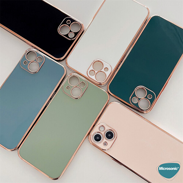 Microsonic Oneplus 9 Pro Kılıf Olive Plated Beyaz