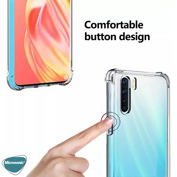 Microsonic Shock Absorbing Kılıf Oppo Reno 3 Şeffaf