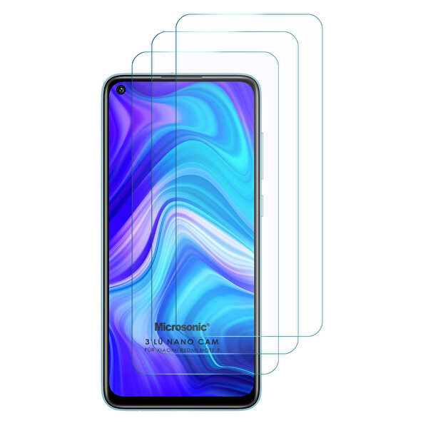 Microsonic Xiaomi Redmi Note 9 Screen Protector Nano Glass (3 Pack)