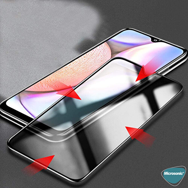 Microsonic Samsung Galaxy M31 Privacy 5d Gizlilik Filtreli Cam Ekran Koruyucu Siyah