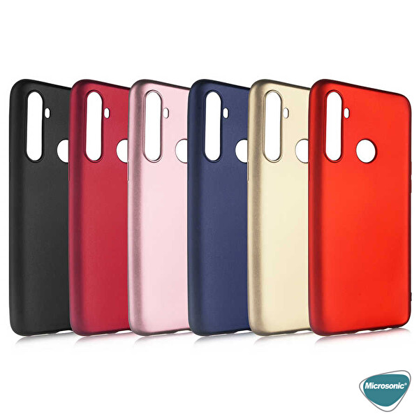 Microsonic Matte Silicone Realme C3 Kılıf Siyah