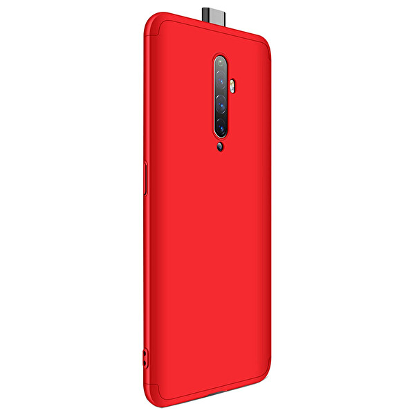 Microsonic Oppo Reno 2z Kılıf Double Dip 360 Protective Kırmızı