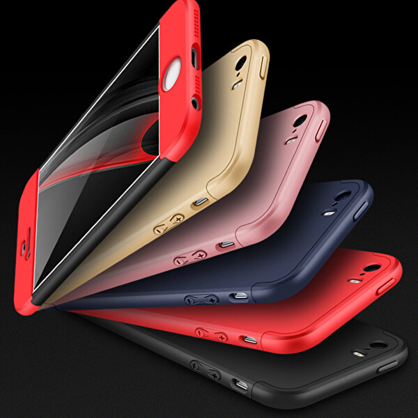 Microsonic Apple Iphone 5 / 5s Kılıf Double Dip 360 Protective Siyah